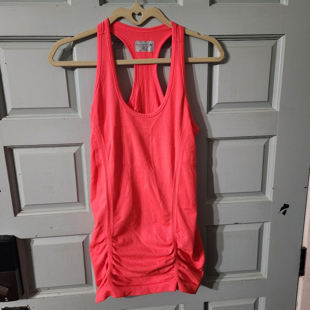 Athleta neon orange tank top. Size S